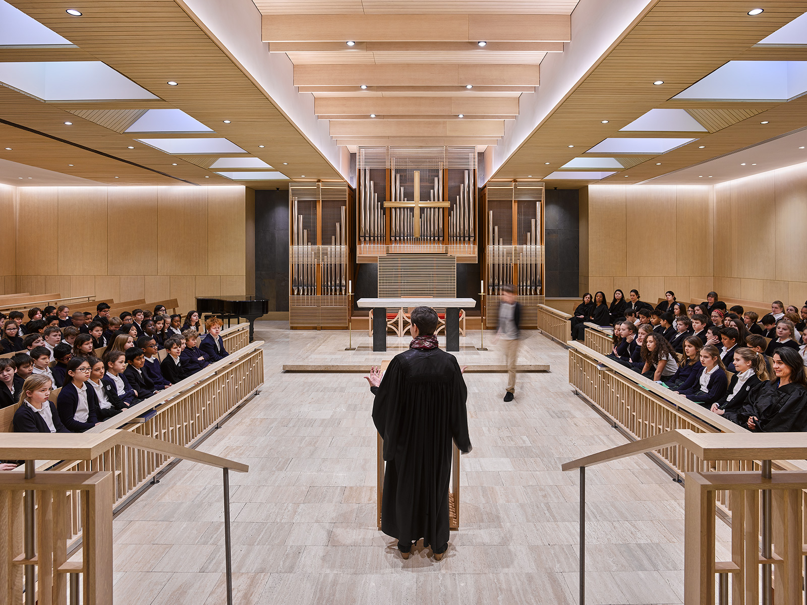The chapel serves as the heart of the school and its wider community