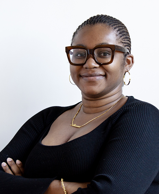 Portrait of Tracy Eteh-Benissan, a designer at MBB Architects